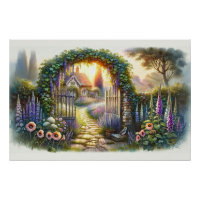 Chemin du jardin enchanté Cottagecore