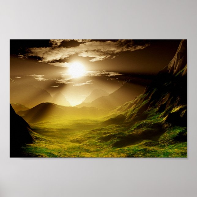 Poster Chemin Gold (Devant)