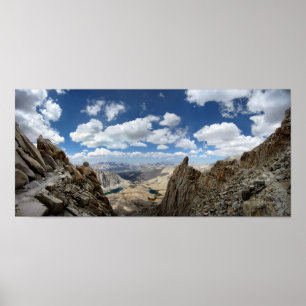 Poster Chemin Mt Whitney - sentier John Muir