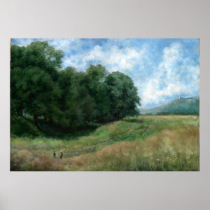 Poster Chemin Paysager – Conception de Paysage Rétro