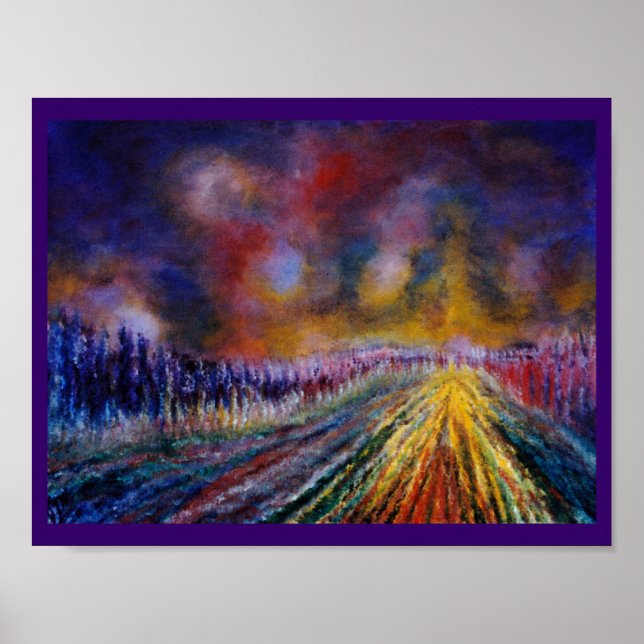 Poster Chemin pourpre (Devant)