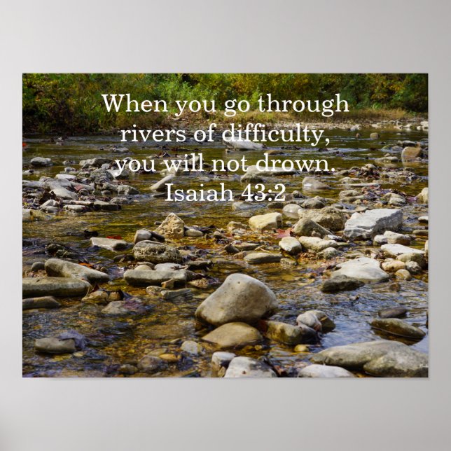 Poster Chemin rocheux (Devant)