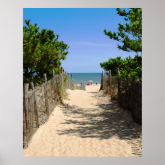 Poster Chemin vers la plage