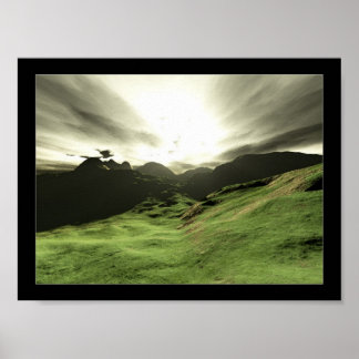 Poster Chemin vert