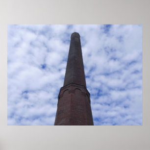 Poster Cheminée de l'usine solitaire