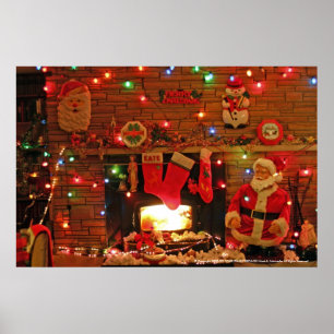 POSTER CHEMINÉE DE NOËL