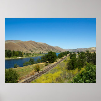 Poster Chemins de fer Clearwater River et BG&CM, Idaho
