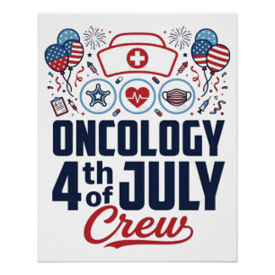 Poster Chemio 4 juillet Équipage Médical T-shirt patrioti