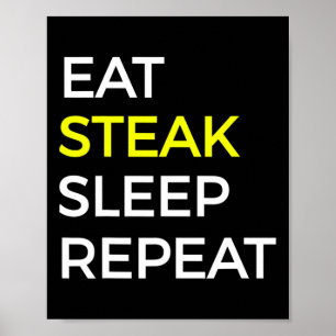 Poster Chemise À Boeuf Et Steak