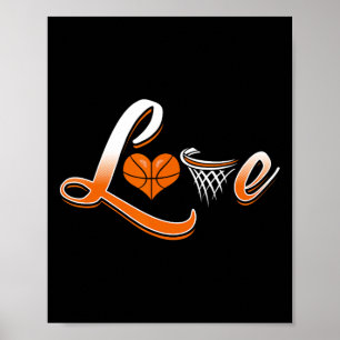 Poster Chemise Amour Basketball