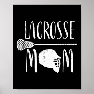 Poster Chemise Cadeau Lacrosse Maman Femmes Lax Vintage