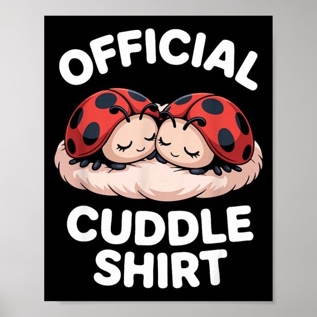 Poster Chemise Câline Couple Mignonne Coccinelle Conforta (Devant)