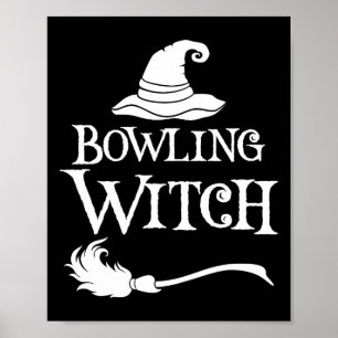 Poster Chemise costumée de Bowling Witch Halloween