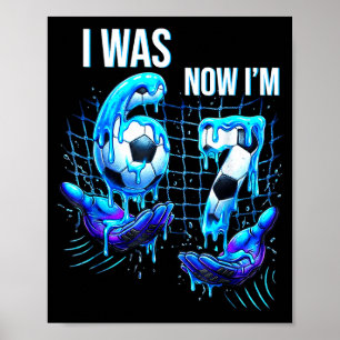 Poster Chemise d'anniversaire de 7 ans J'étais 6 maintena