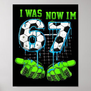 Poster Chemise d'anniversaire de 7 ans J'étais 6 maintena