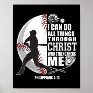 Poster Chemise de baseball Enfants Jésus Fille Christ Gar