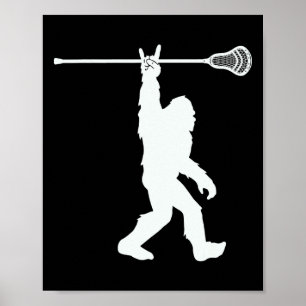 Poster Chemise de crosse Vintage Lax Bigfoot Sasquatch Je