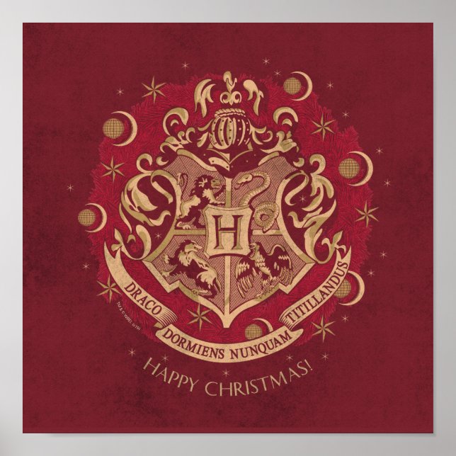 Poster Chemise de fer rouge HOGWARTS™ Crest (Devant)