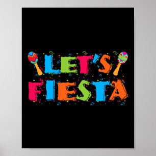 Poster Chemise de fête Cinco De Mayo Let's Fiesta