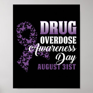 Poster Chemise de jour de sensibilisation à la surdose de