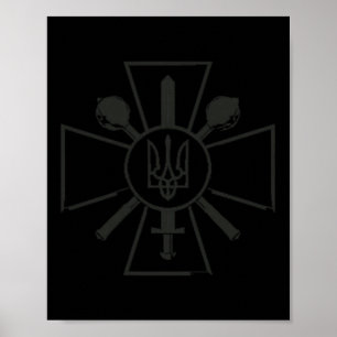 Poster Chemise de l'armée ukrainienne Zelenskyy Ukraine M