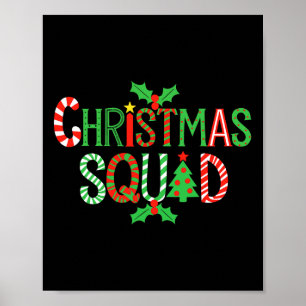 Poster Chemise de l'équipe de Noël Famille Adulte Enfants