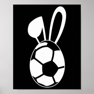 Poster Chemise de l'œuf de football mignon - Cadeau de l'