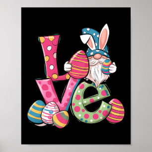 Poster Chemise de Pâques Gnome Jour de Pâques Amour Homme