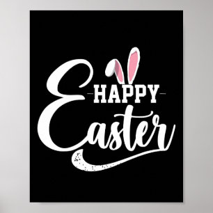 Poster Chemise de Pâques Lapin Joyeux