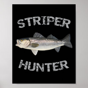 Poster Chemise de pêche rayée Striper Hunter B