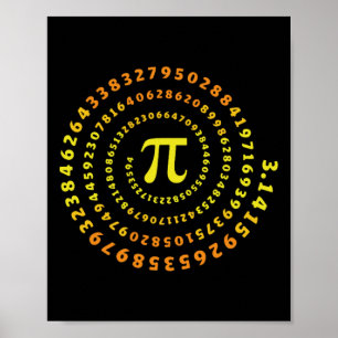 Poster Chemise de professeur de mathématiques étudiant en