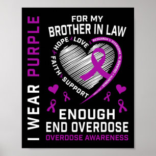 Poster Chemise de sensibilisation à la fin des surdoses A