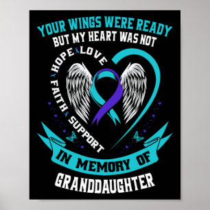 Poster Chemise de sensibilisation au suicide Grand-fille