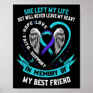 Poster Chemise de sensibilisation au suicide Meilleure am