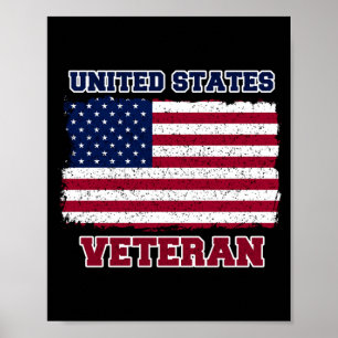 Poster Chemise de vétéran pour hommes - Vétéran des États