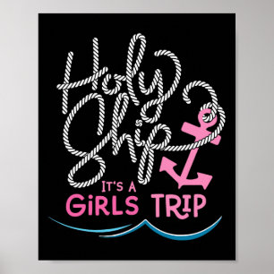 Poster Chemise de voyage pour filles Holy Ship Vacances a