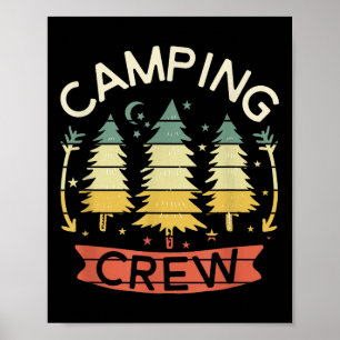 Poster Chemise d'équipe de camping Enfants Chemises de ca