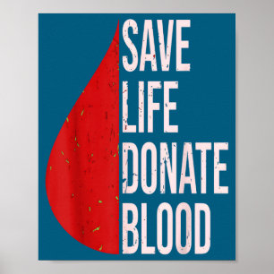 Poster Chemise Donneur de Sang Donner du Sang Sensibilisa