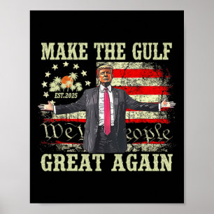Poster Chemise drôle de Trump Faire du Golfe Grande à nou