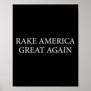 Poster Chemise drôle de Trump Rake America Great Again Ja