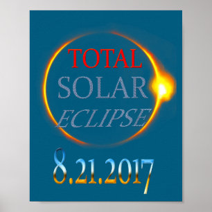 Poster Chemise Éclipse Solaire Totale 2017