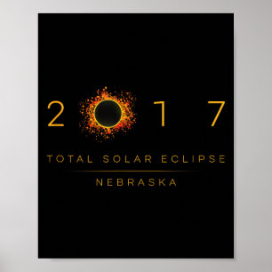 Poster Chemise Éclipse Solaire Totale Nebraska 2017