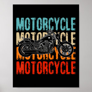 Poster Chemise homme moto amour Garçons motard Papa&#;