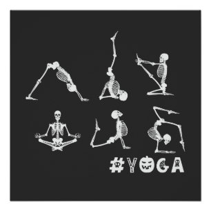 Poster Chemise Lover Yoga   Décor   Skeleton Yoga