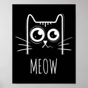 Poster Chemise Meow Chat Meow Kitty Cute Chats Maman Et C