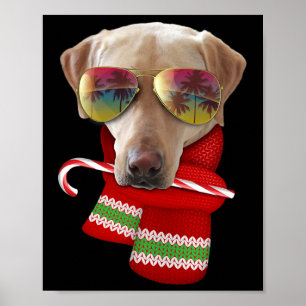 Poster Chemise Noël en Juillet Lunettes de soleil Lab jau