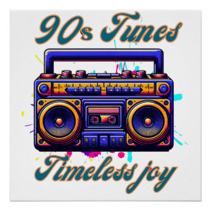 Poster Chemise Playlist Old School Liste de lecture Old
