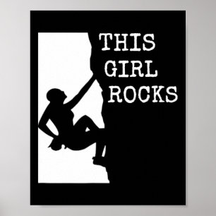 Poster Chemise pour femme grimpeuse d'escalade Cette fill