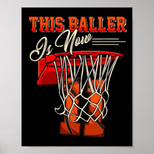 Poster Chemise pour garçon de 11 ans Sketll 11 ans Cadeau