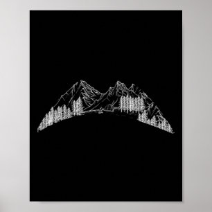 Poster Chemise pour grimpeur de montagne randonneur amour